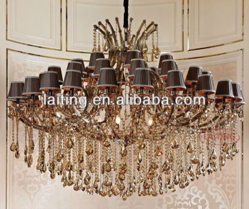 tea color crystal chandelier light,european chandelier lamp