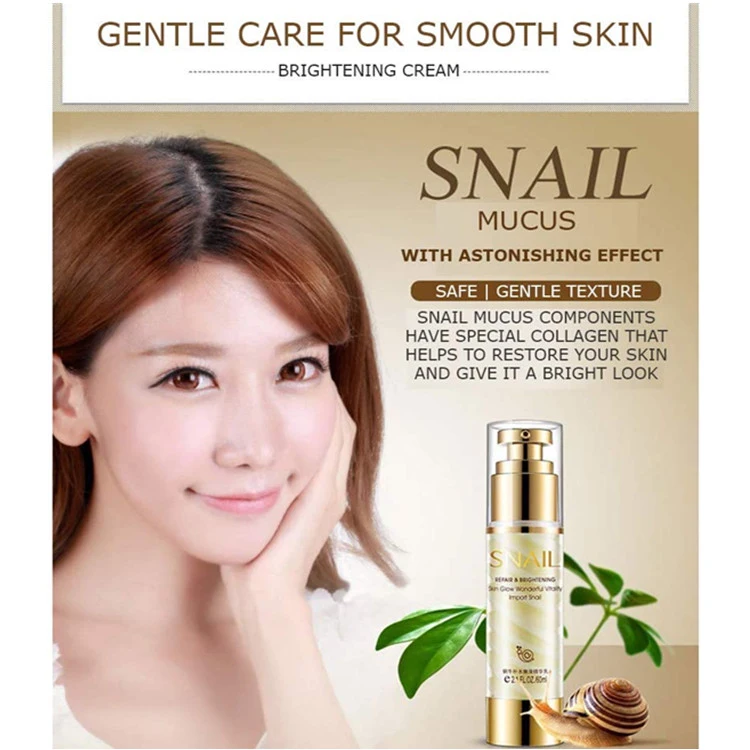 Custom Beauty Snail Repair Whitening Brightening Cream for Face & Body