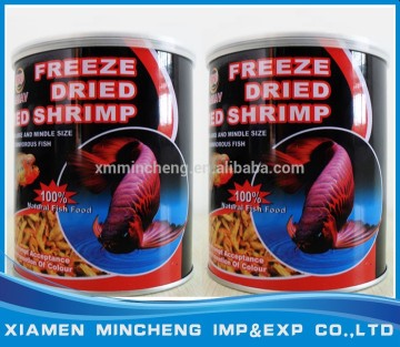 Canned freeze dried red shrimp