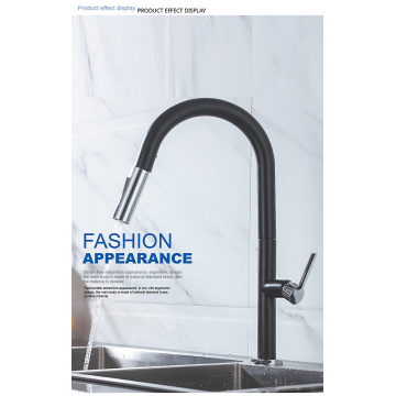 Contemporary black Stainless Steel kitchen faucet