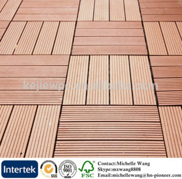 Weather resistant 30*30cm WPC deck tile, wood composite deck tile, wpc tile