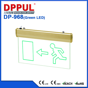 3 Hours Emergency time Ceiling Mounted Carved Version Exit Sign