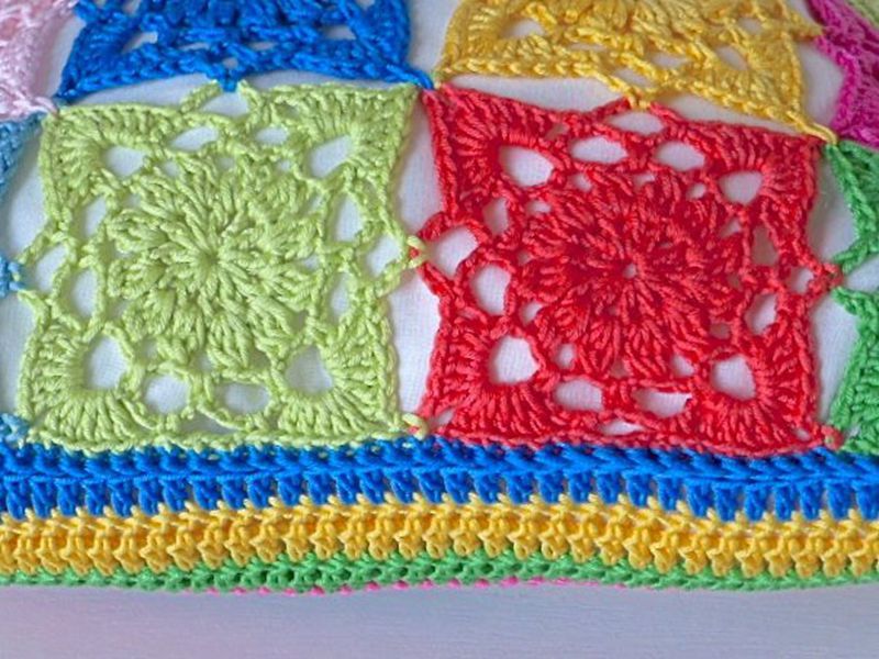 Crochet Cushion Cover