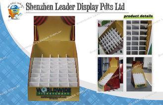 Portable Cardboard Counter Display Boxes For Tickets / Gree