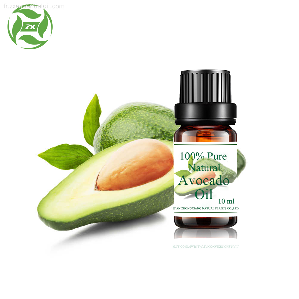 Huile d&#39;avocat pure et naturelle en vrac