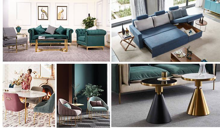 Multi-function Corner Fabric Single Ottoman Simplicity Multi-functional Folding Sofa Bed