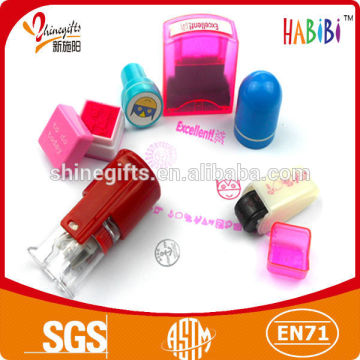 Plastic toy stamp set for kids