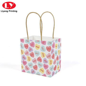 Recycling Custom Brown Kraft Gift Paper Bag