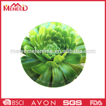 Natural design vegetable elegant plastic plates