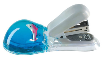 acrylic decorative stapler with customized floater and liquid
