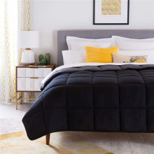 Full Solid Color Comforter Reversible Quilt Down Alternative Duvet Collection