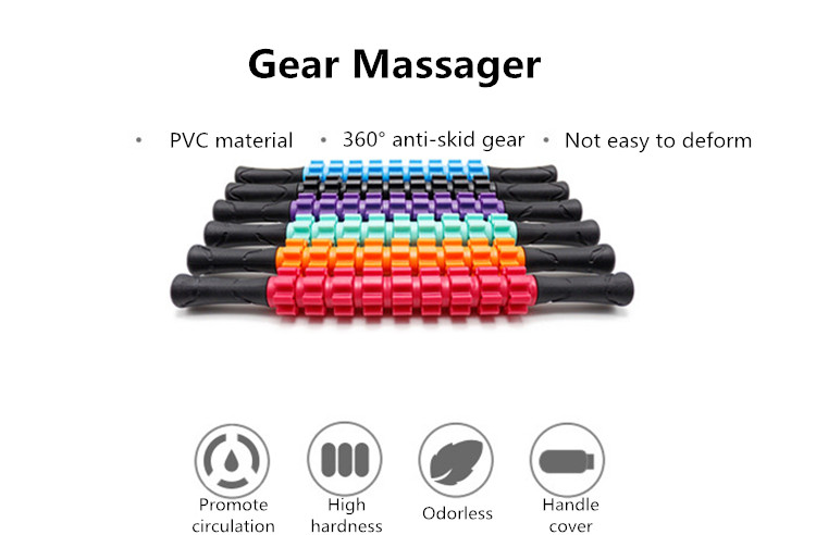 Plastic Yoga Gear Massage Stick Handheld Therapy Bar Gym Recovery Stick