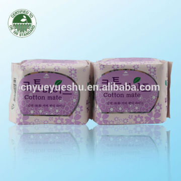 hygienic panty liner with pure cotton surface