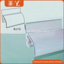 customized supermarket clear plastic data strip price sign holder