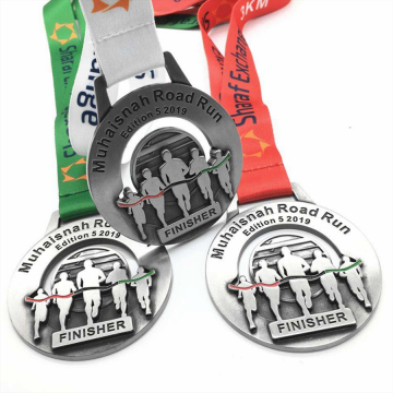 Custom silver uae award medal set