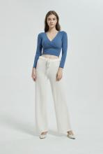 Baby Cashmere Women Home Wear Knitted Pants