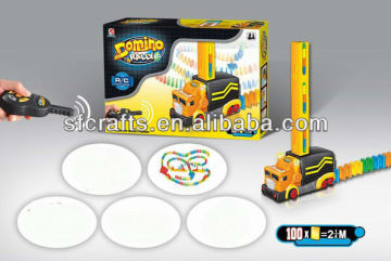 Plastic Radio Control Domino Rally Toy With Light