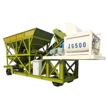 One-Site YHZS90 Concrete Batching Plant: Complete Mobile PLD2400 Mixing Batching Plant Production