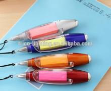 Mini led ball pen with Note Paper,note paper pen ,led pens