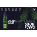 Vape descartável de energia 5000puffs recarregáveis