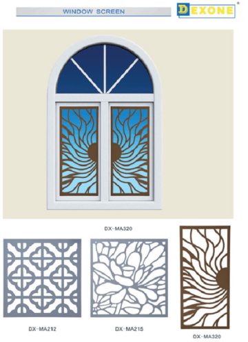 Laser cut metal screens for garden as decorative panel