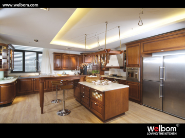 Welbom Antique Cheery Solid Wood Kitchen Cabinetry