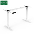 Dual Motorized Metal Frame Computer Sit Stand Desk