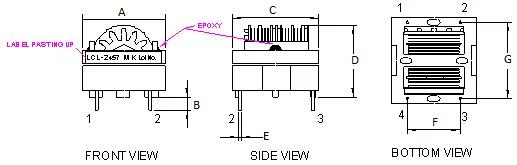 Common Mode Choke Coils Power Toroidal Inductor Filter Inductor for Electronic Components