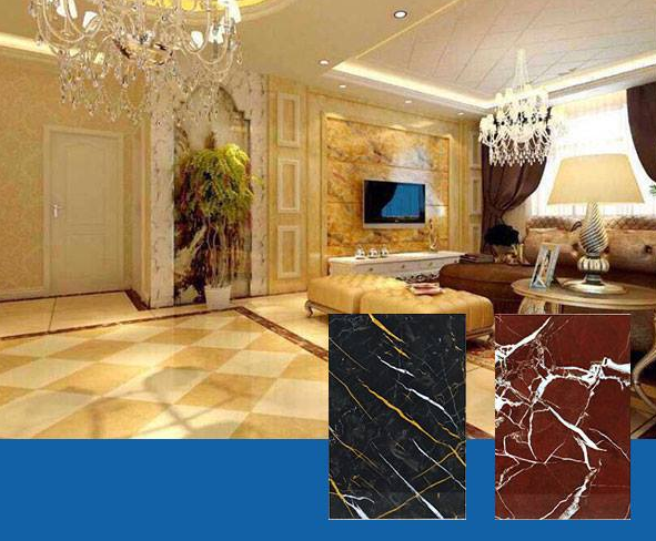 pvc artificial Decorative Marble Panel