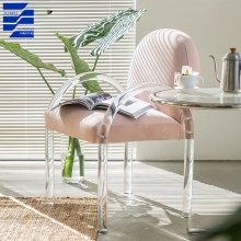 Glamorous Acrylic Modern Dining Chairs for Luxury Dining Rooms