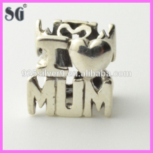 letter alphabet beads 925 authentic silver charm sterling silver bead fits european bracelet