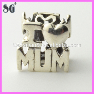 letter alphabet beads 925 authentic silver charm sterling silver bead fits european bracelet
