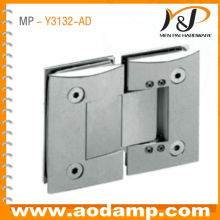Adjustable Glass-to-Glass Bathroom Door Hinge