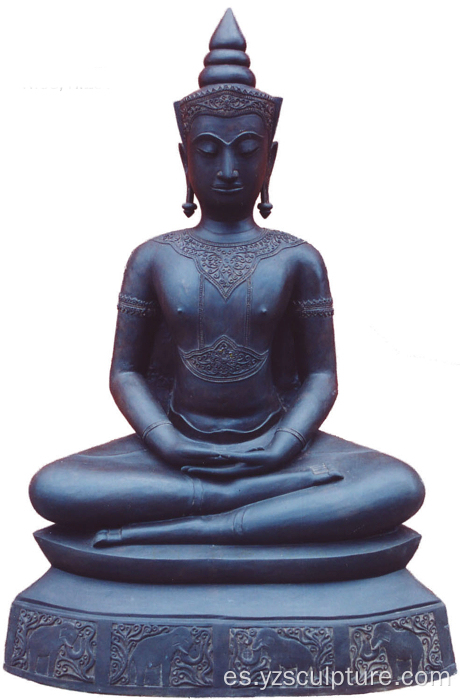 Estatua de Buda de bronce de vida tamaño Ayutthaya