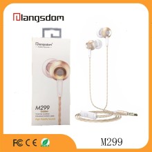 langston metal headphone noise cancelling headphones ear phone mobile handfree