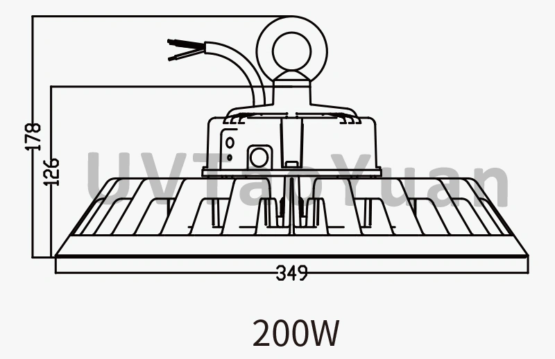 150lm/W 120W 5000K 5700K 6500K Lampshade 60/90/120 UFO High Bay Light UFO LED Lamp