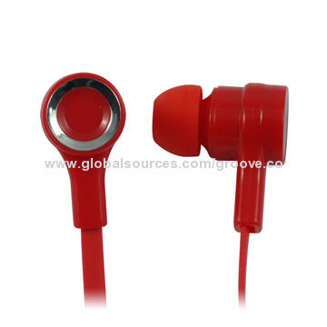 Flat Cable Earphones with Microphone, Available in Various Connectors for Mobile Phones