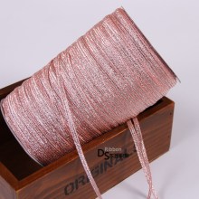 Gold Metallic Foil Jacquard Ribbon - 1/8 Inch Lattice Ribbon