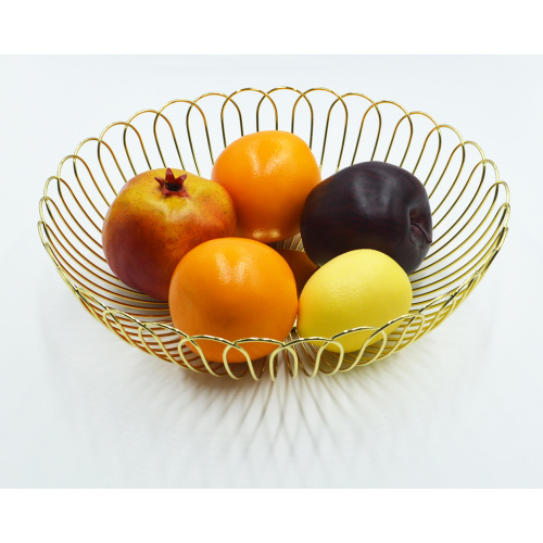 Cesta del almacenamiento de la fruta del acero inoxidable de la decoración de la cocina del OEM