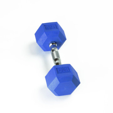 12LB Color Rubber Dumbbell