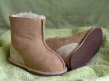 traditional sheepskin baby half boots