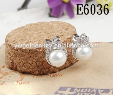 Korean styles fake pearl cute earrings for cute girls