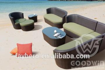 GW2001 wicker outdoor furniture rattan sofa for outdoor project