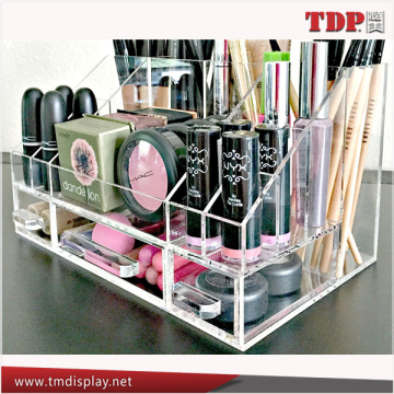 wholesale countertop clear makeup organizer acrylic cosmetic