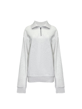 Women's ivory white CVC half open casual sports jacket