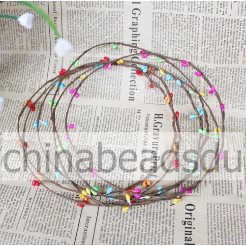 Berry Flower Garland Floral Bridal Headband Wreath Wedding Prom Hair Accessories