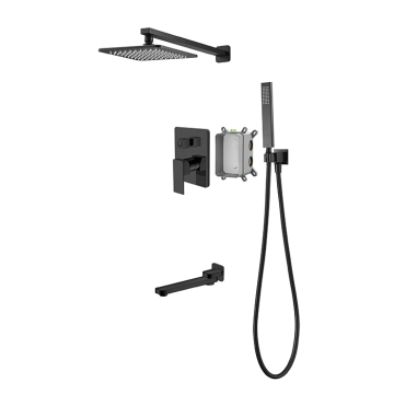 Black Bath Tub And Shower Faucet