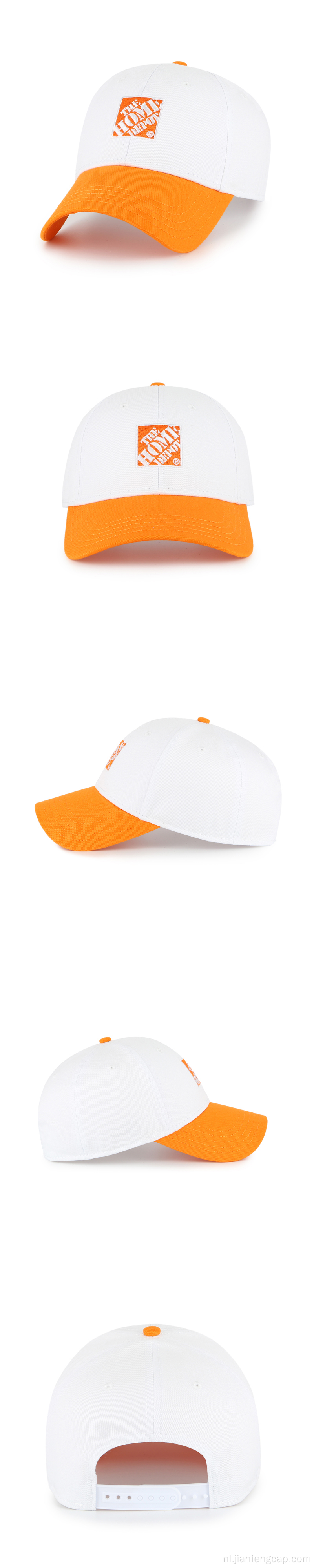 100% geborstelde katoenen hoed hoge standaard baseballcap