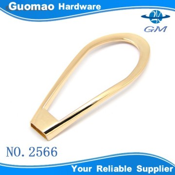 Light gold zinc alloy designer metal bag accessories buckle