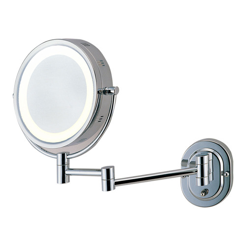 Two-side fogless makeup mirror with lights